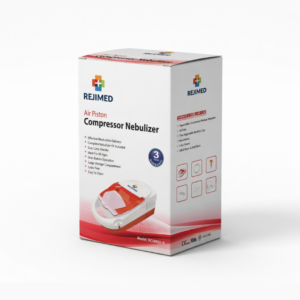 Rejimed Air Piston Compressor Nebulizer Red Color