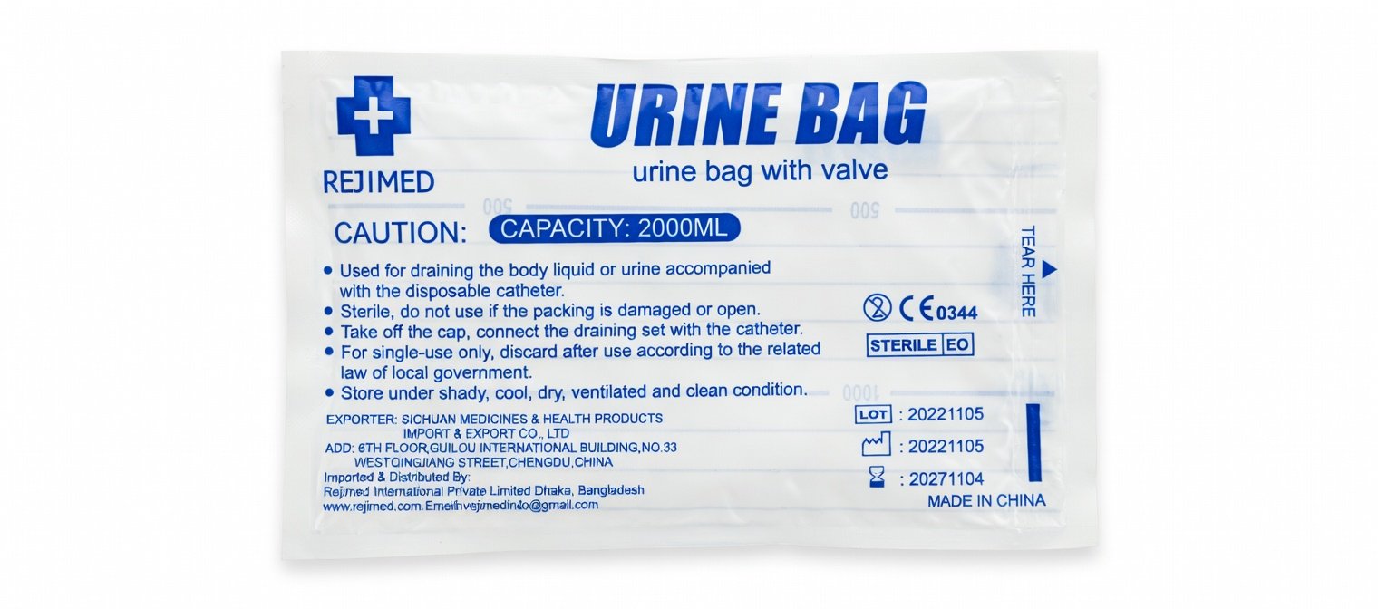 Rejimed Urine Bag (2000 ml with Valve)